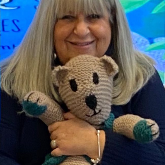 Alice Chambers reading at a local primary school